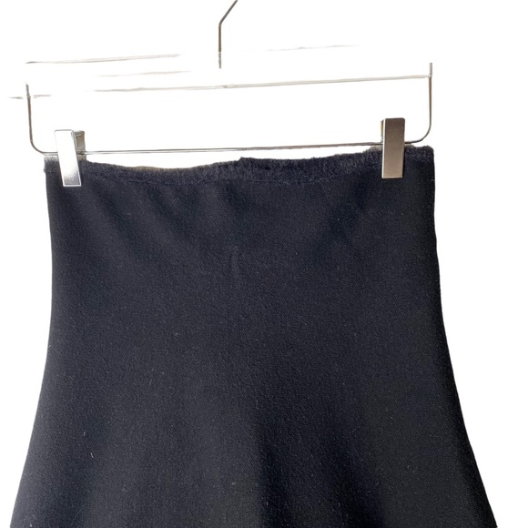 Zara Knit Skater Skirt Sweater Fabric Faux Fur Size Small - Picture 3 of 8